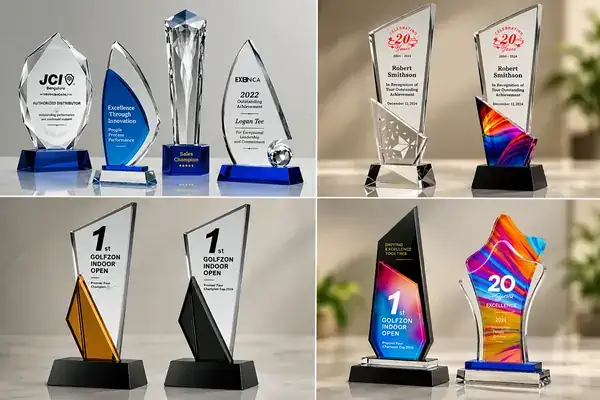 Custom Glass Recognition Awards - awards and trophies